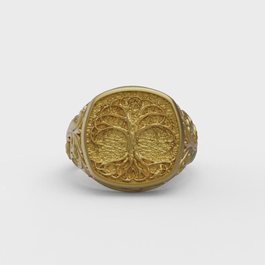 Tree Of Life Signet Ring