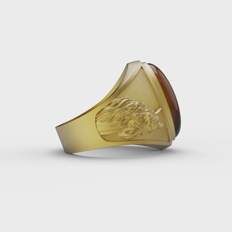 Horse Tiger Eye Ring – Theswaf