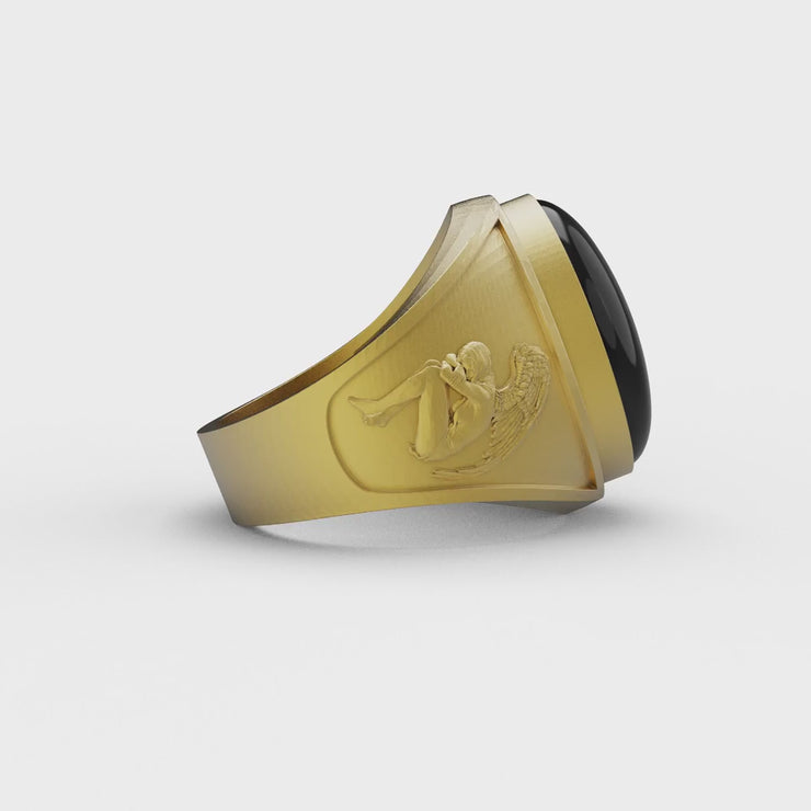 Angel Onyx Gemstone Ring – Theswaf
