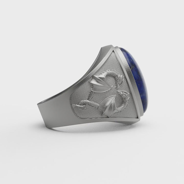 Dragons Lapis Ring