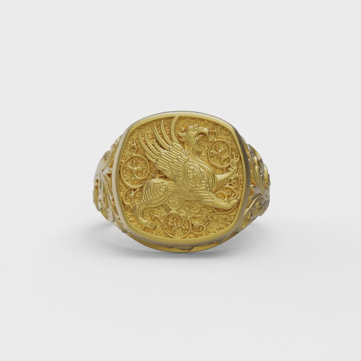 Griffin Signet Ring