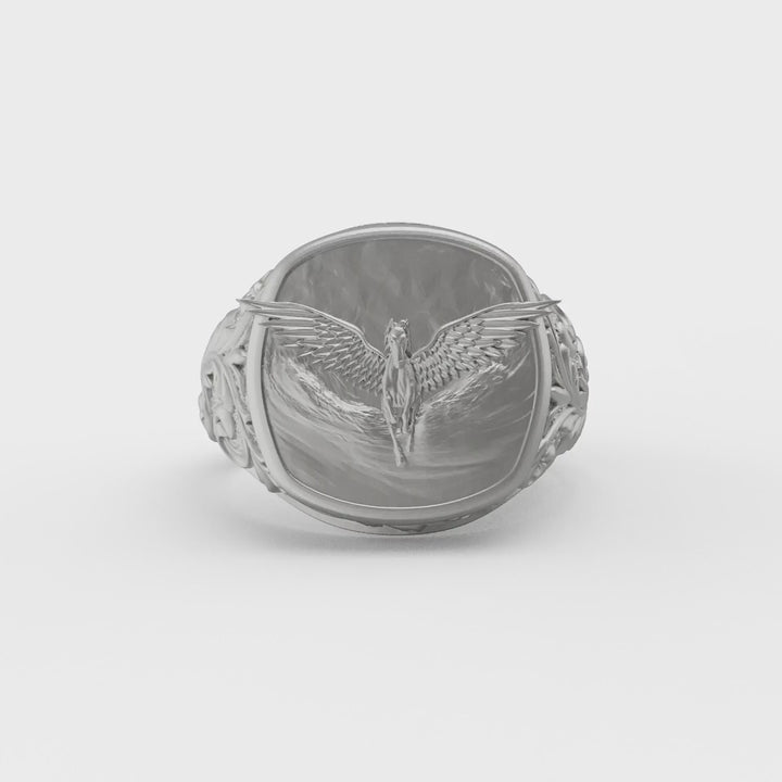 Pegasus Signet Ring