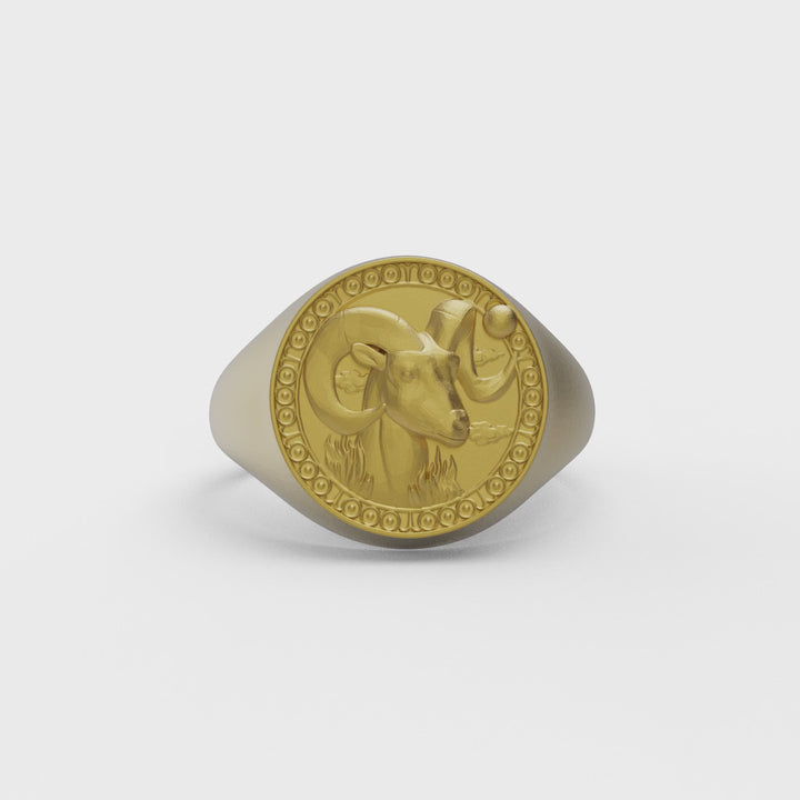 Aries Zodiac Ring