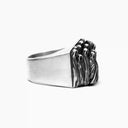 handmade sterling silver Creepy Ghost Ring