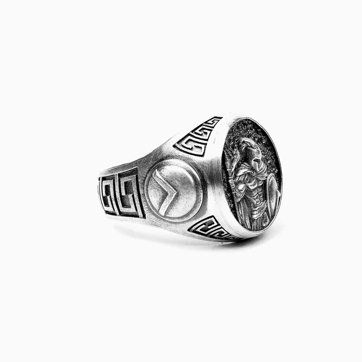 handmade sterling silver Leonidas Spartan Warrior Ring