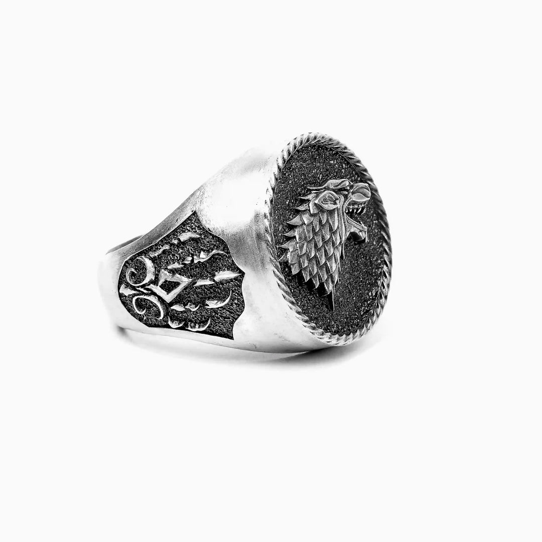 handmade sterling silver Game Of Thrones Stark Wolf Claw Ring