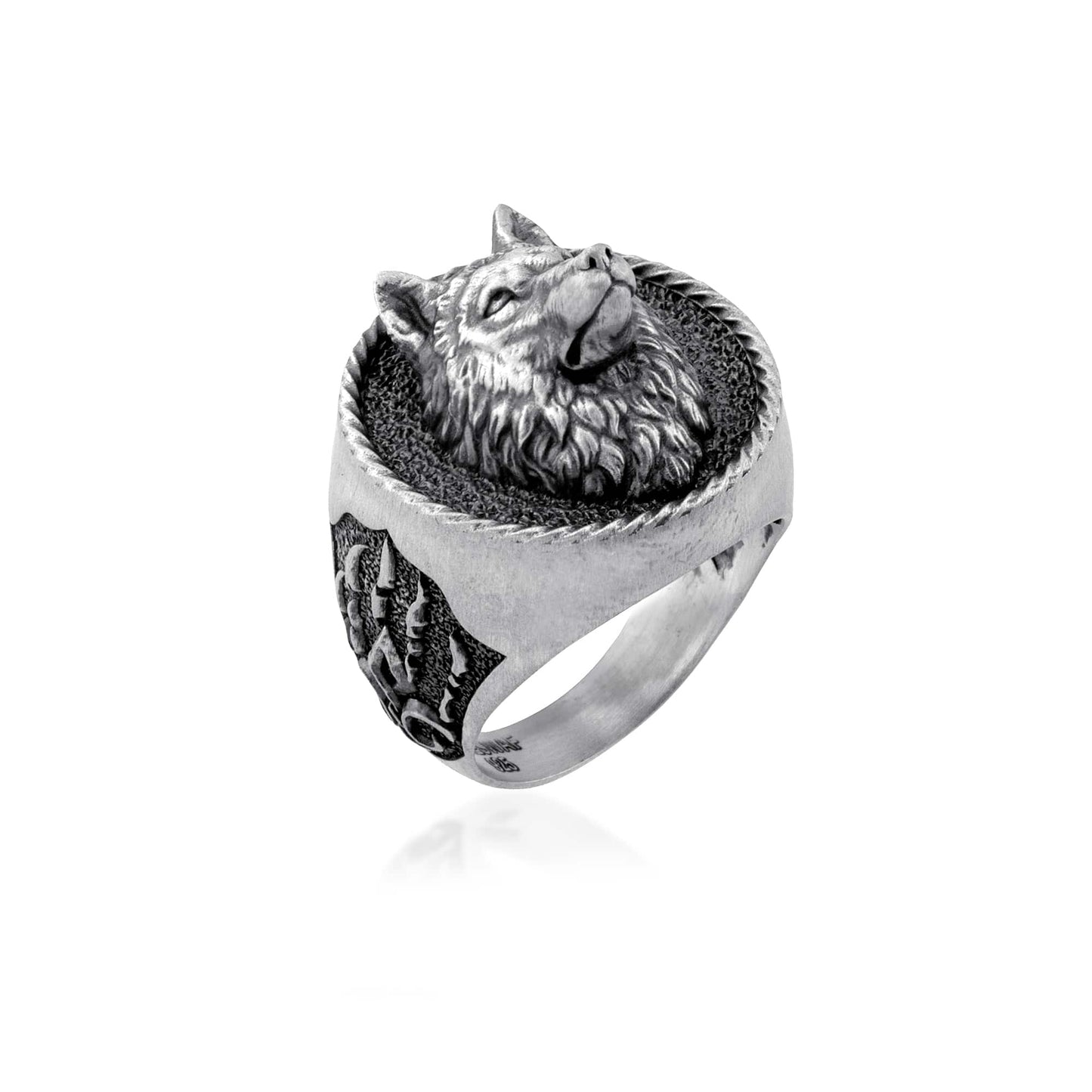 Wolf Head Ring