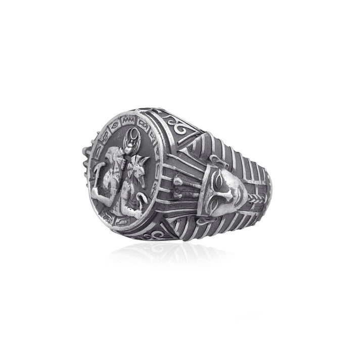 Horus And Anubis Ring