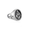 sacret heart of jesus signet ring