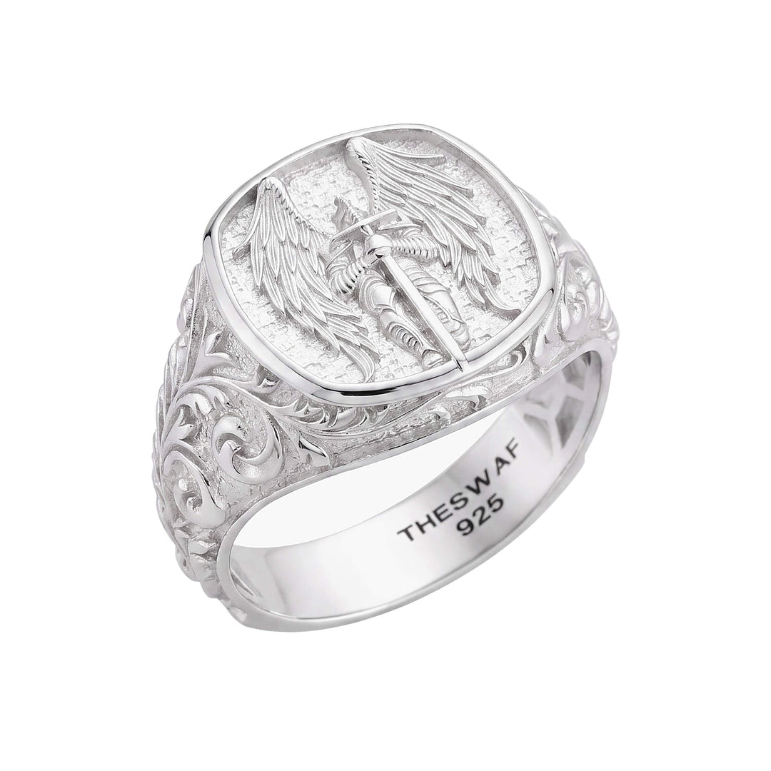 Saint Michael Signet Ring