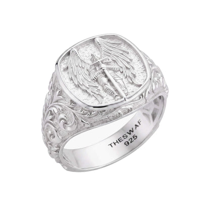 Saint Michael Signet Ring