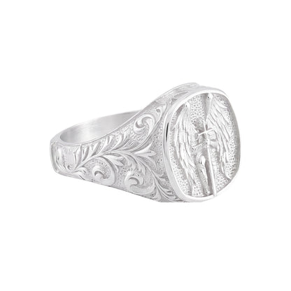 Saint Michael Signet Ring