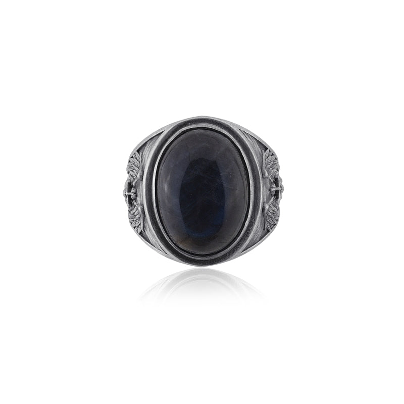 saint micahel labradorite ring