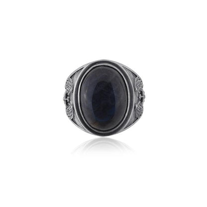 saint micahel labradorite ring