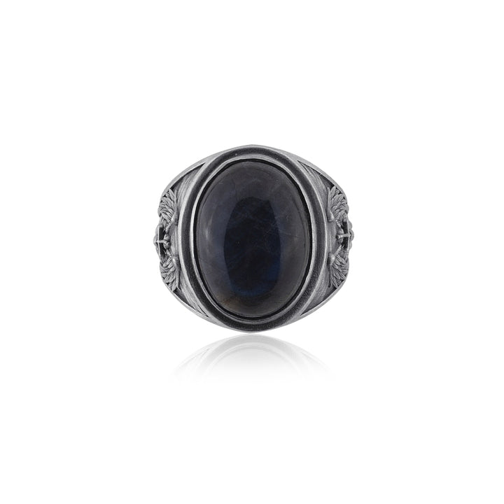 saint micahel labradorite ring