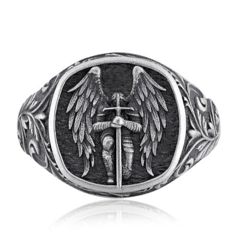 Saint Michael Signet Ring