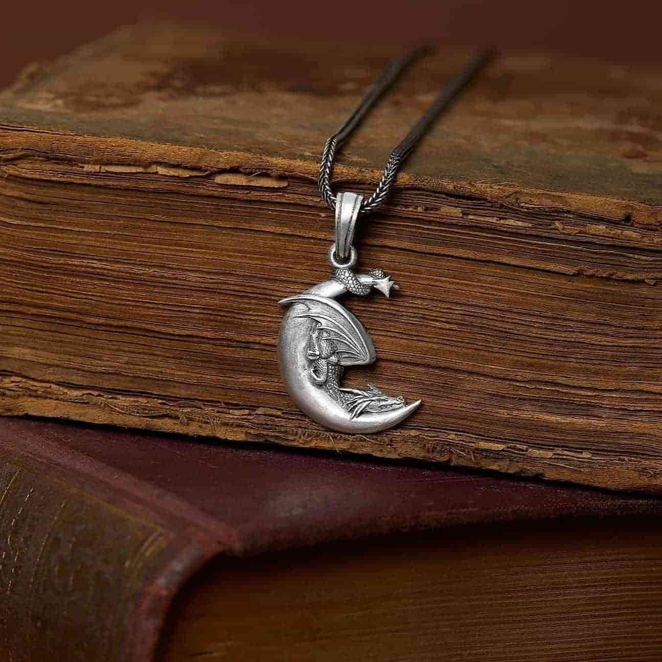 Moon Dragon Necklace