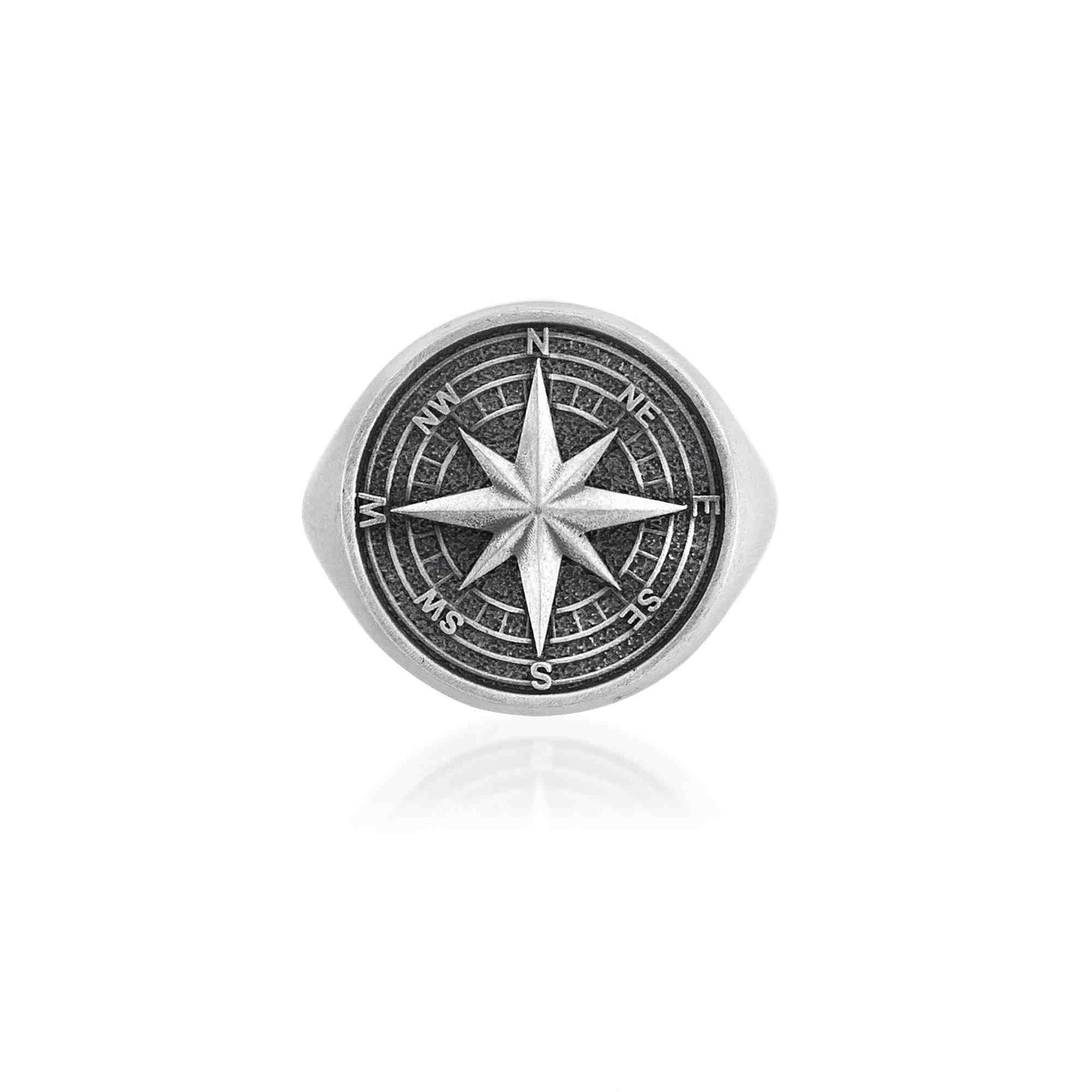 Compass Signet Ring