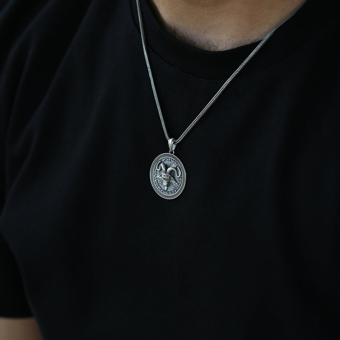 Goat Pentagram Necklace