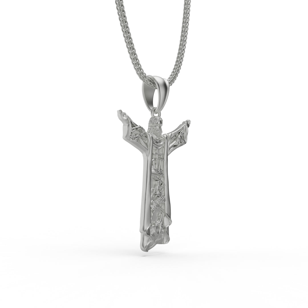 Jesus Christ Savior Cross Necklace