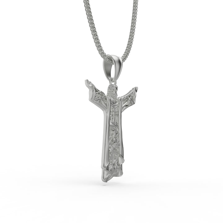 Jesus Christ Savior Cross Necklace