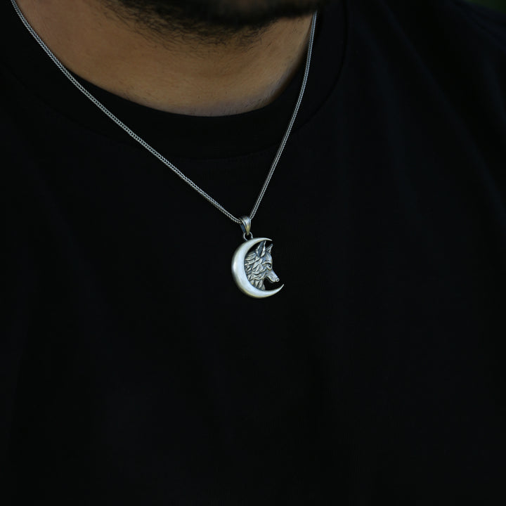 Moon Wolf Necklace