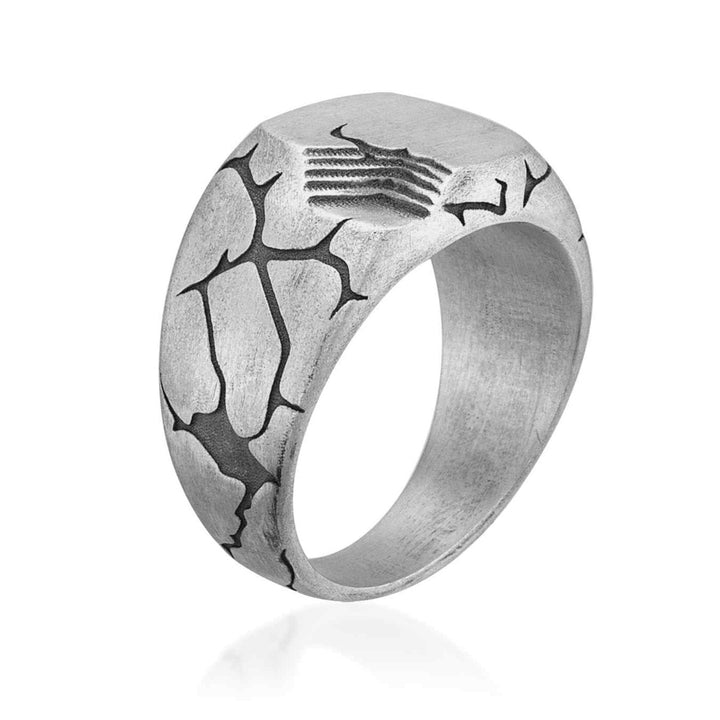 Terra Fissure Signet Ring for men