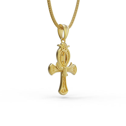 Ankh With Horus Eye Necklace