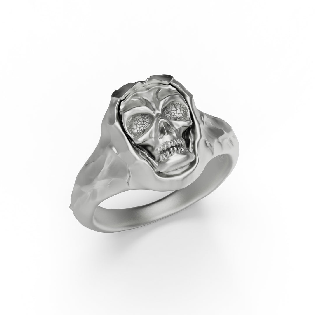 Skull Biker Ring