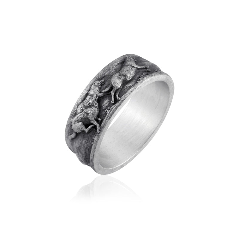 wolf brothers band ring side view