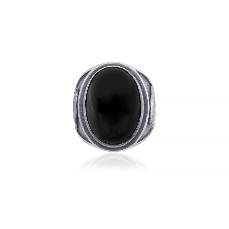 wolf onyx ring top view