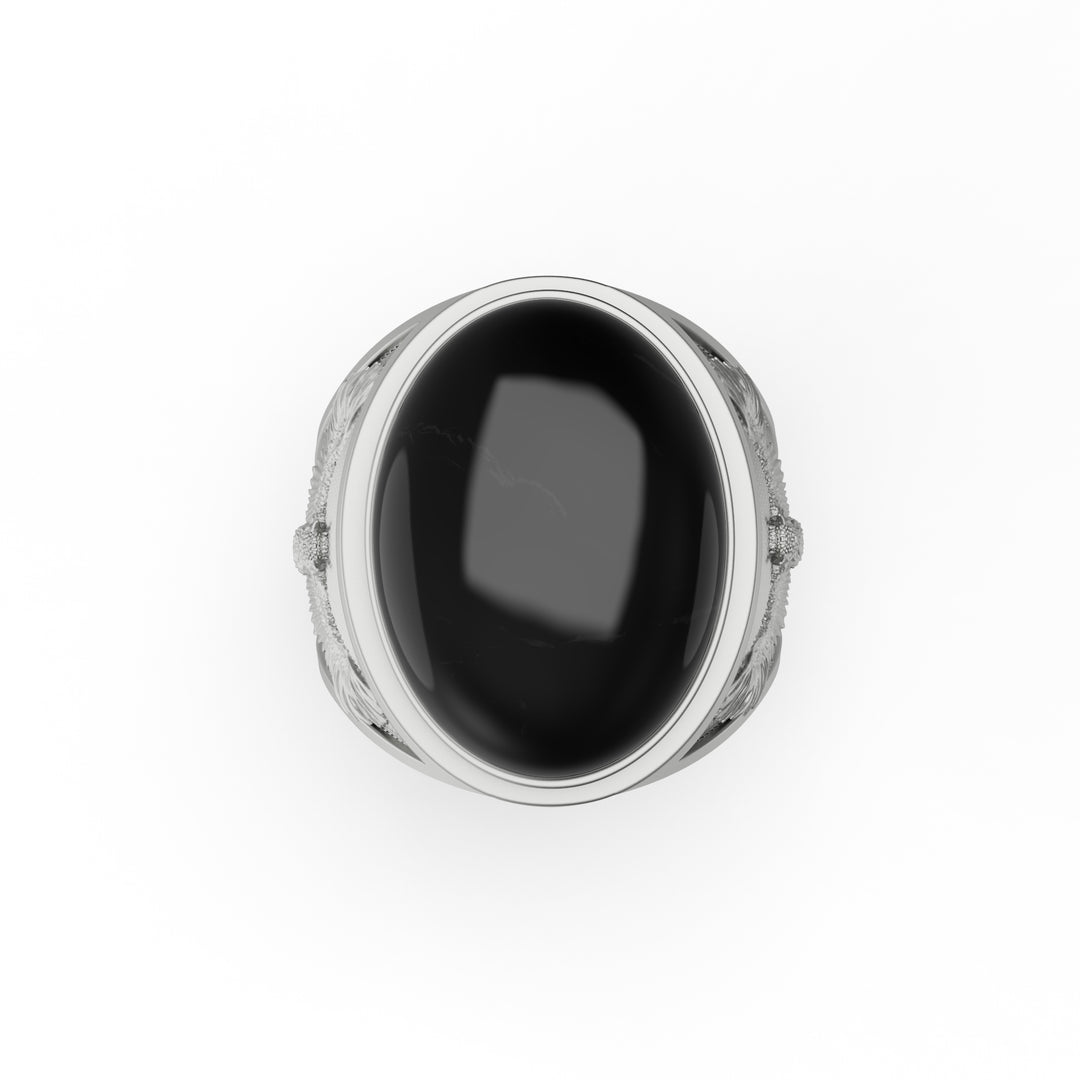 Owl Onyx Ring