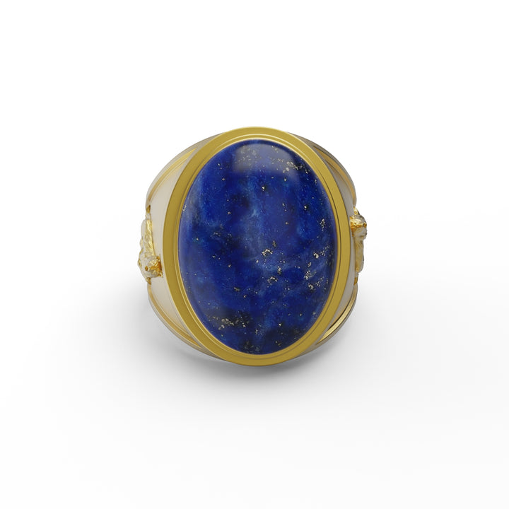 Howling Wolf Lapis Ring