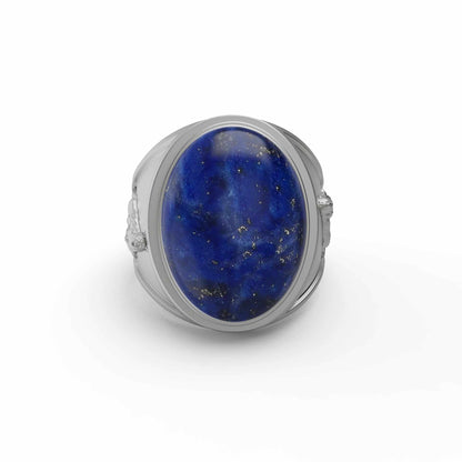 Howling Wolf Lapis Ring