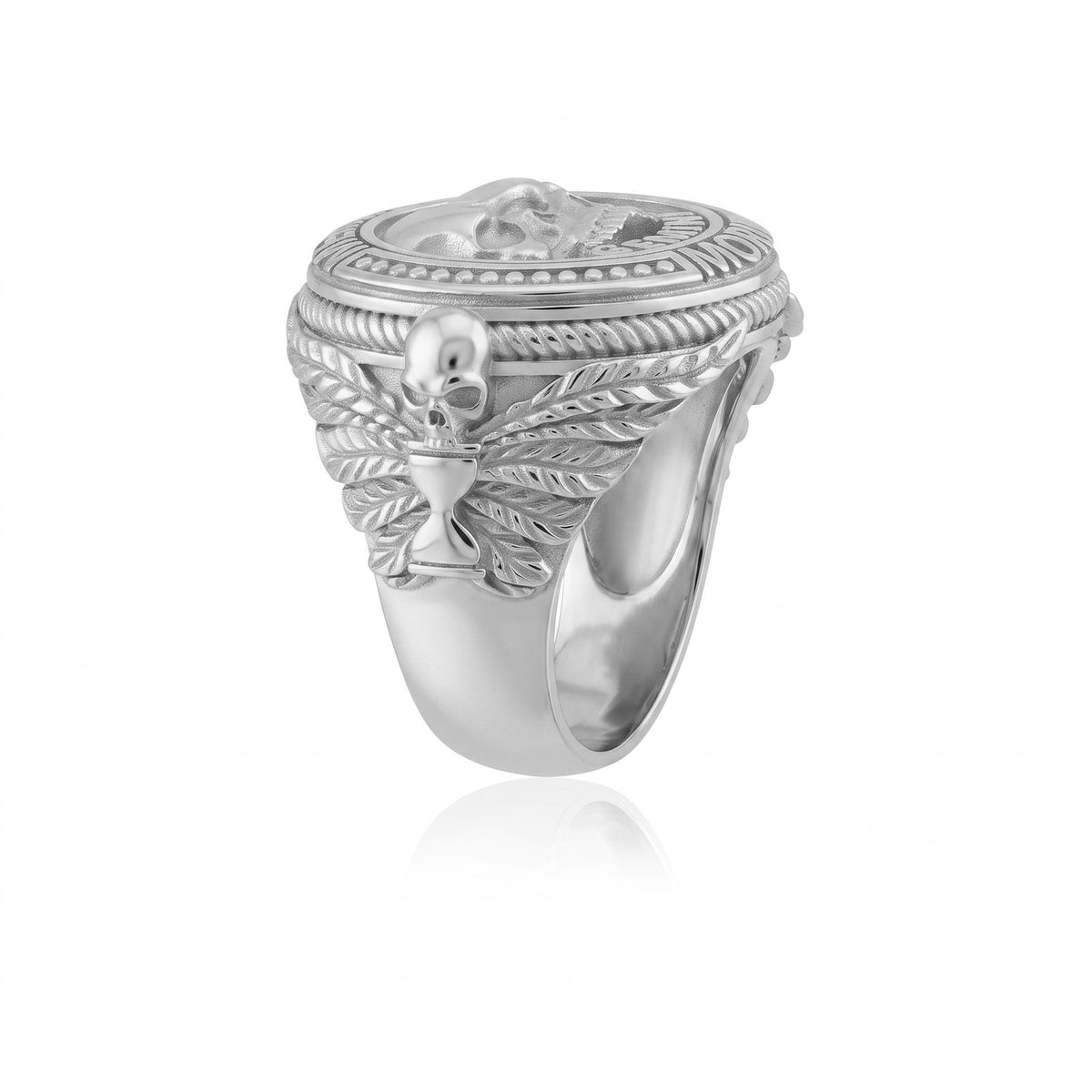 Gemini Zodiac Skull Ring