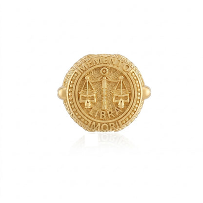 Libra Memento Mori Ring