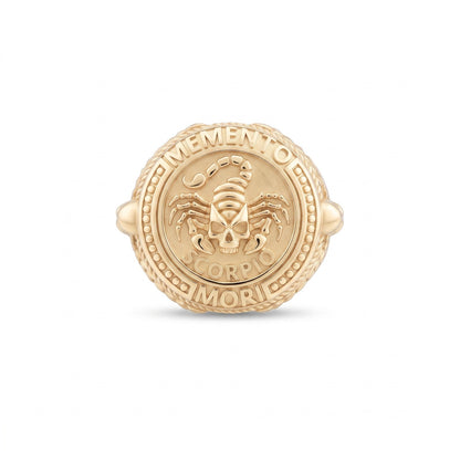 Scorpio Zodiac Skull Ring