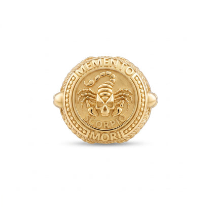 Scorpio Zodiac Skull Ring
