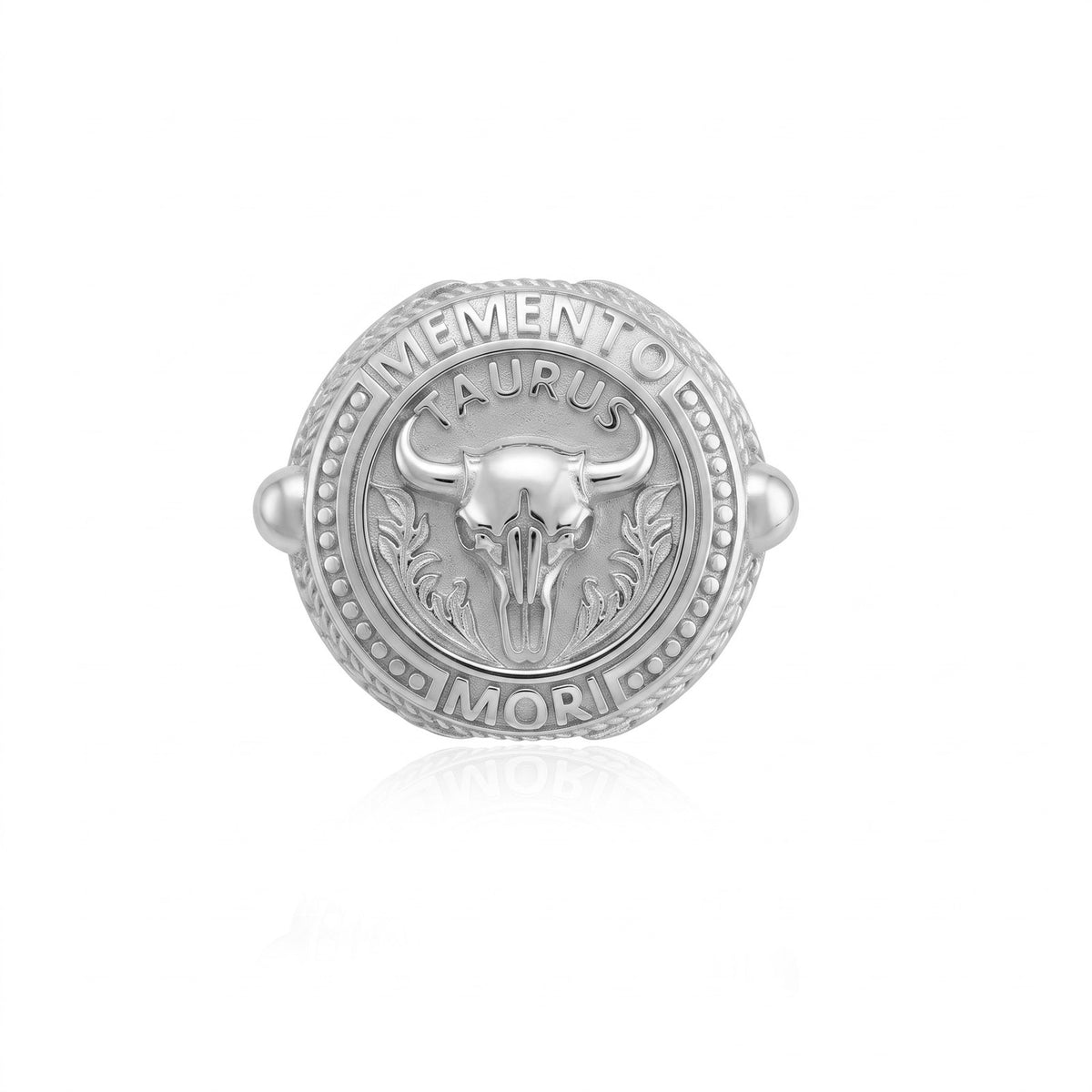 Taurus Zodiac Skull Ring