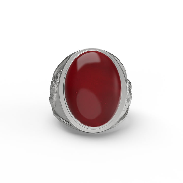 Mountain Bear Carnelian Ring