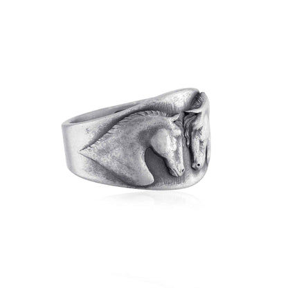 Couple Horse Band Ring
