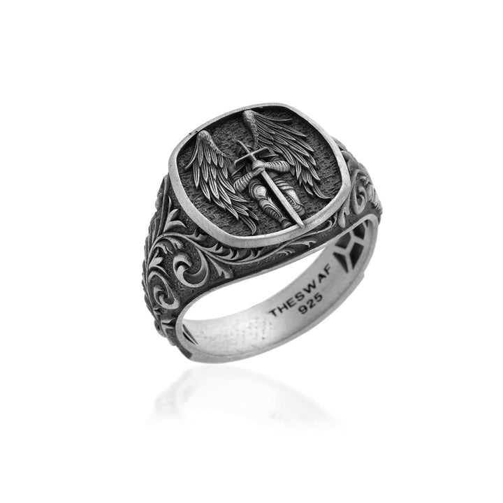 Saint Michael Signet Ring