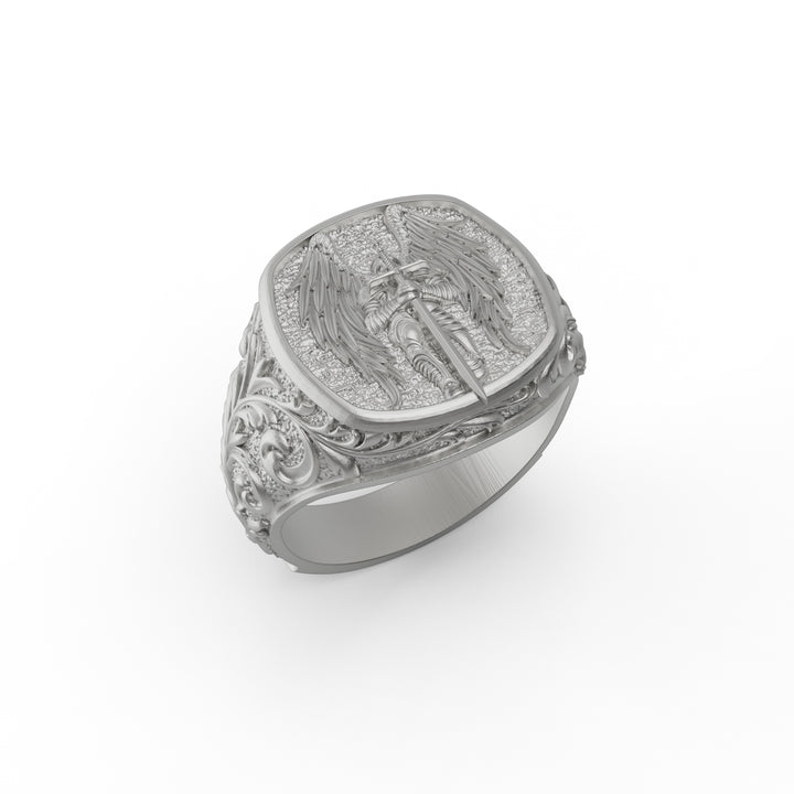 Saint Michael Signet Ring