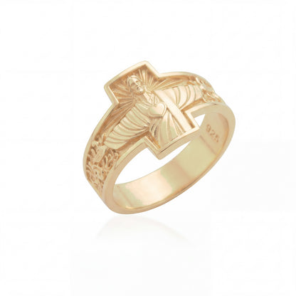 Blessed Savior Heart Ring