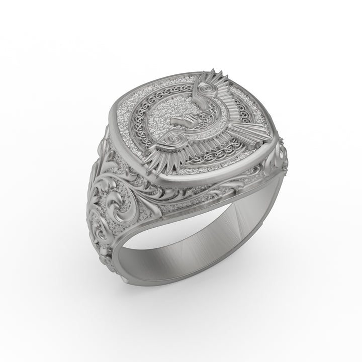 Viking Raven Ring