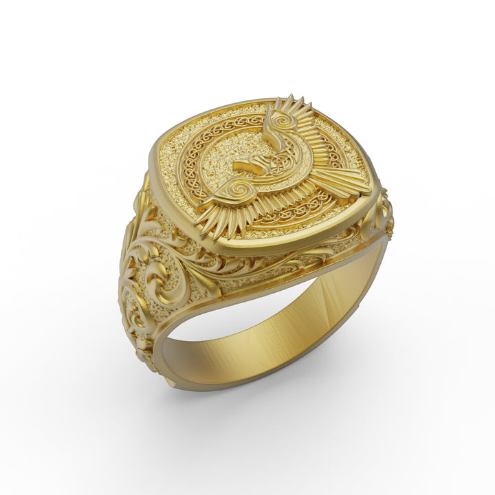 Viking Raven Ring