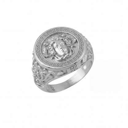 Ancient Medusa Gorgon Signet Ring
