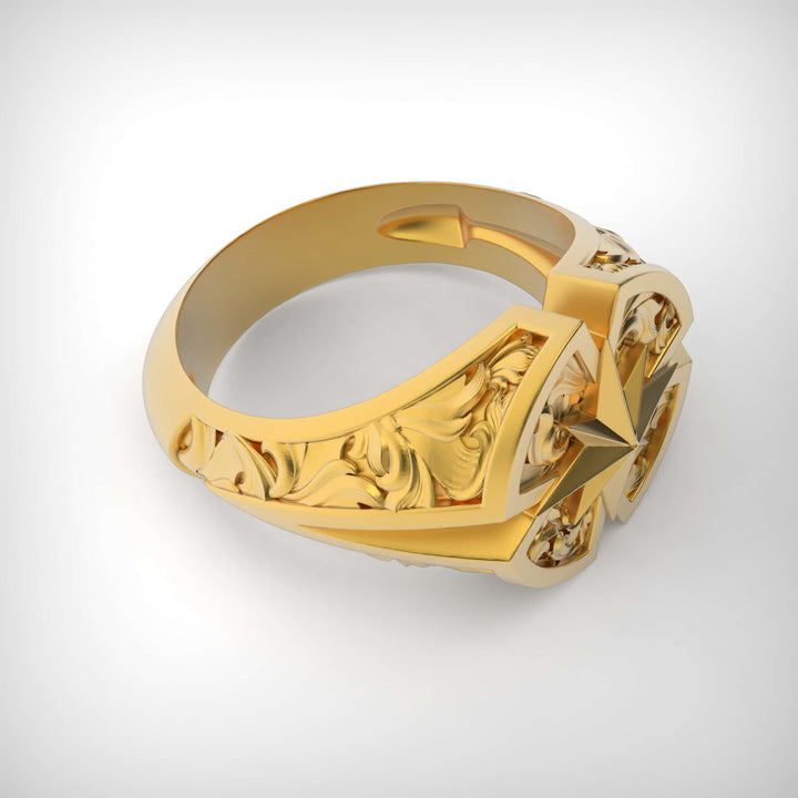 North Star Signet Ring