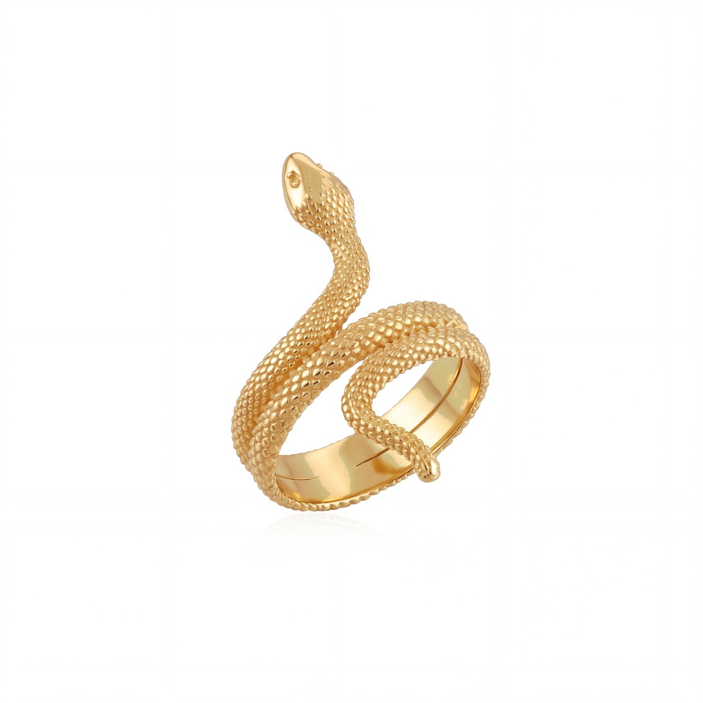 Serpent Wrap Silver Ring