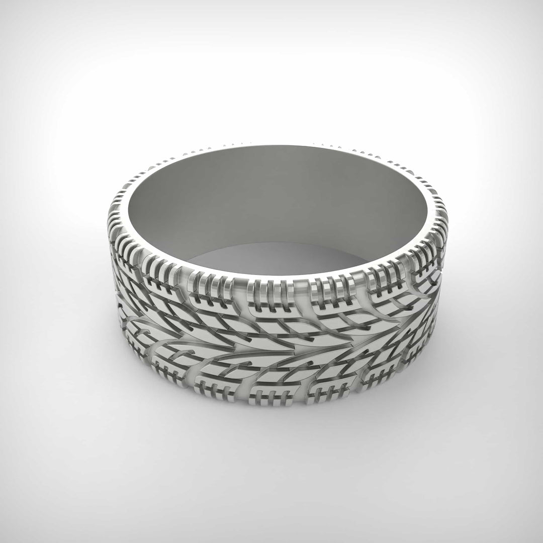 Treadline Tire Pattern Ring